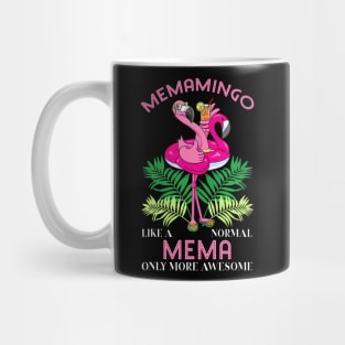 Memamingo Mema Flamingo Love Grandma Grandmother Grandmommy Mug